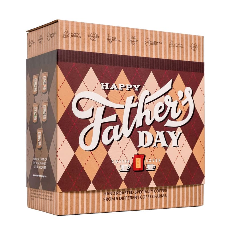 Father's Day Coffee Gift Box - 5 Premium Organic Coffees