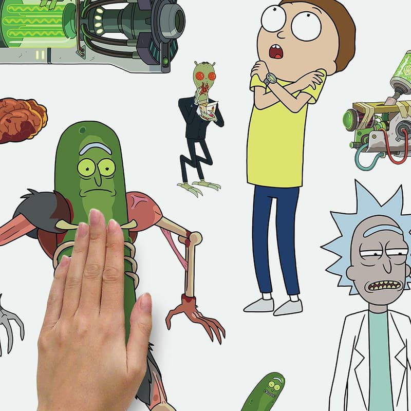 Rick and Morty Peel and Stick Wall Decals for Fans