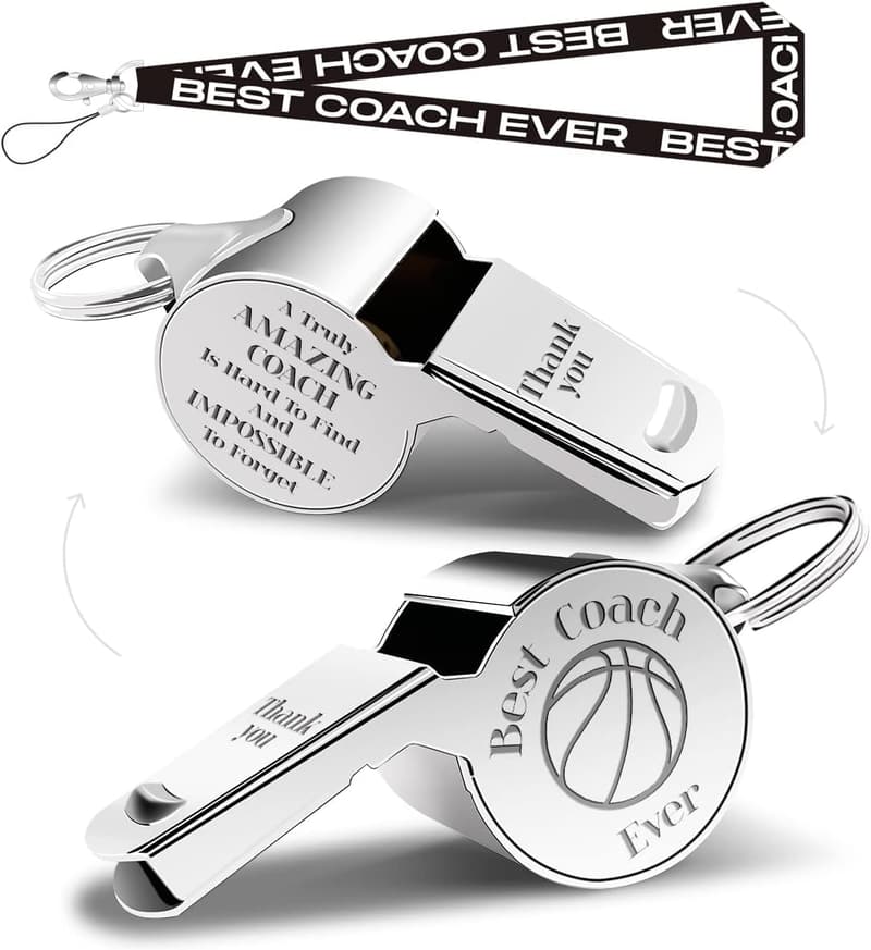 Coaching Whistles with Lanyard - Ideal Gift for Coaches