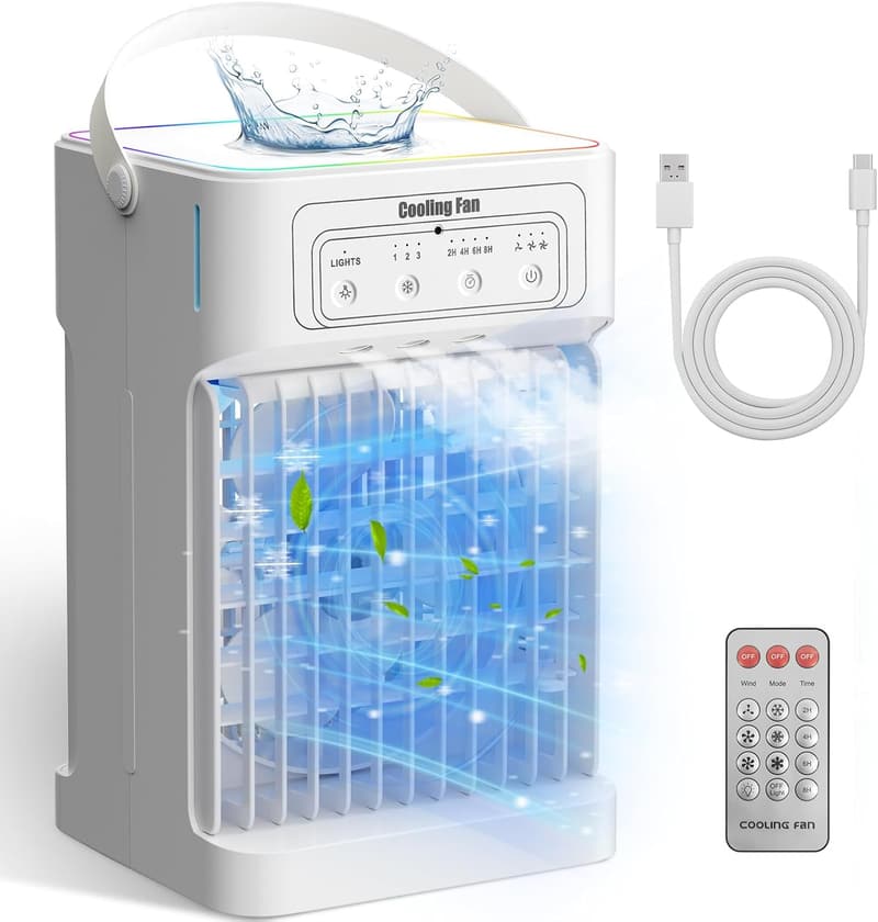 Portable Air Conditioner with Remote - 3-in-1 Mini Unit