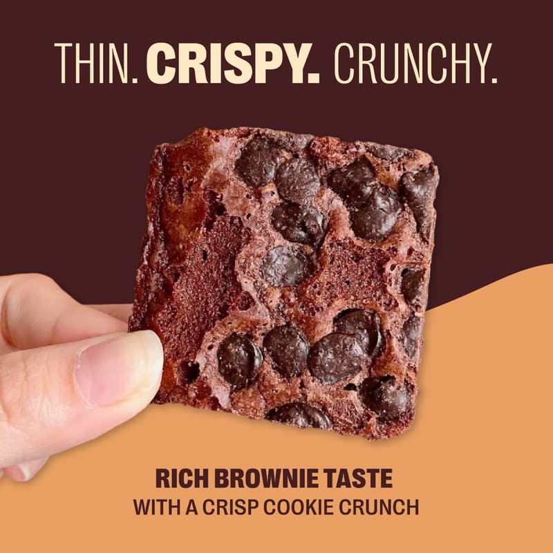 Original Chocolate Chip Brownie Brittle – Family Size Pack of 6, 5 oz