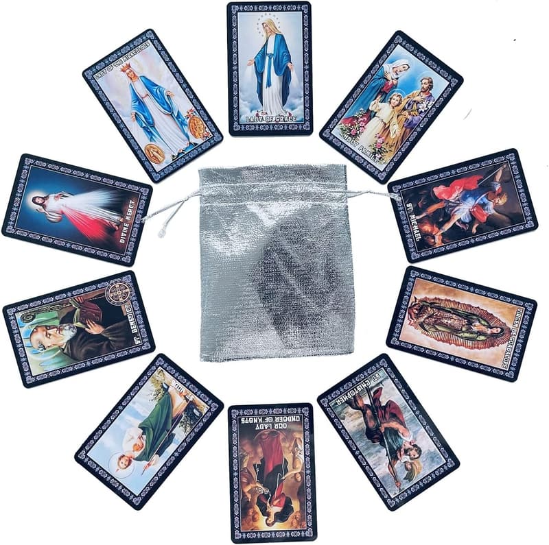 Catholic Saints Prayer Cards Set of 10 for All Recipients