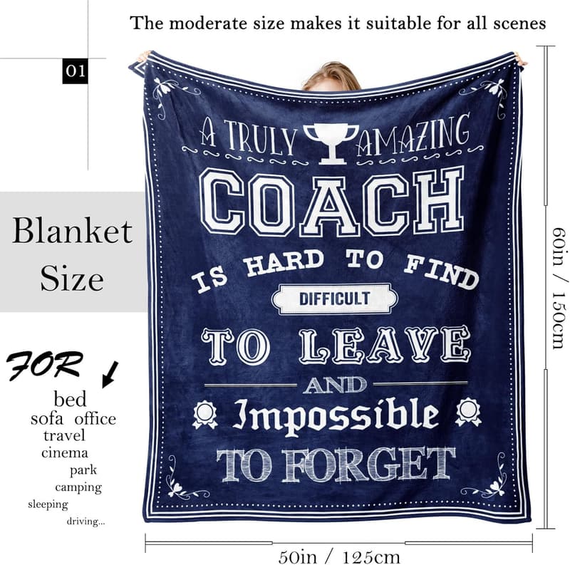 Coach Gift Blanket 60