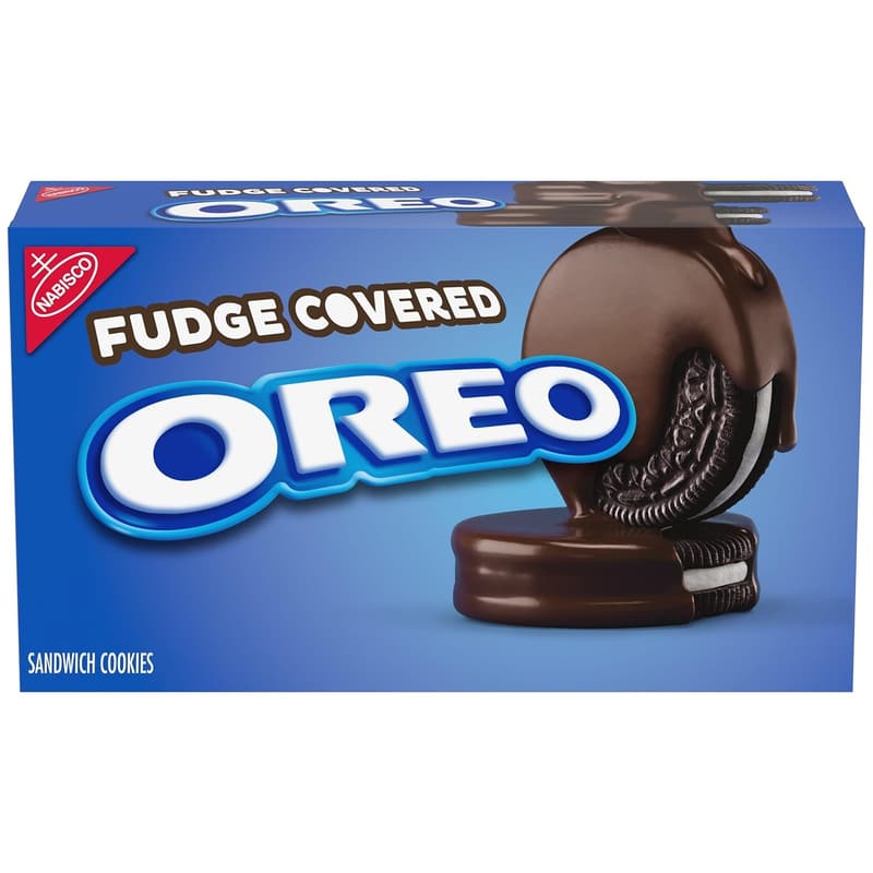 OREO Fudge-Covered Chocolate Sandwich Cookies, 7.9 oz