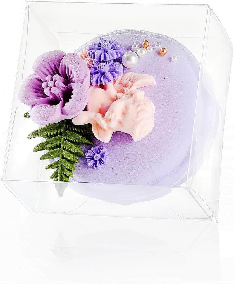50 Pack Clear Favor Boxes for Chocolates and Macarons