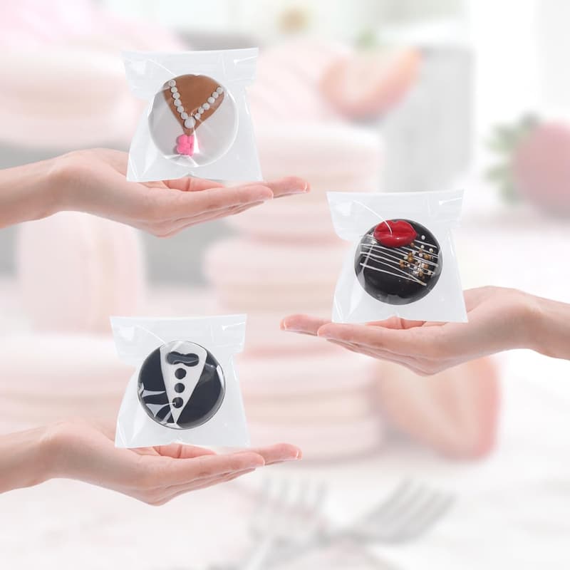 200Pcs 3x3 Inch Cellophane Treat Bags for Parties & Events