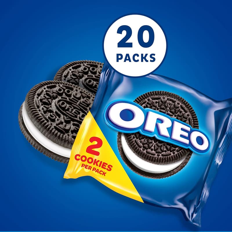 OREO Chocolate Sandwich Cookies, 20 Snack Packs