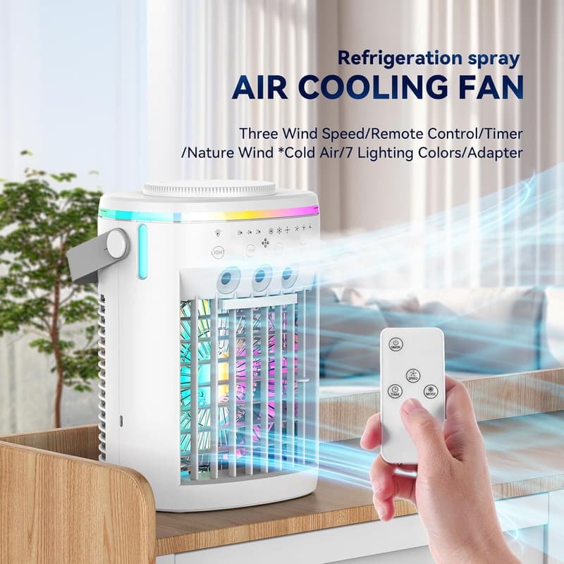 Portable Air Conditioner with Timer & Remote Control