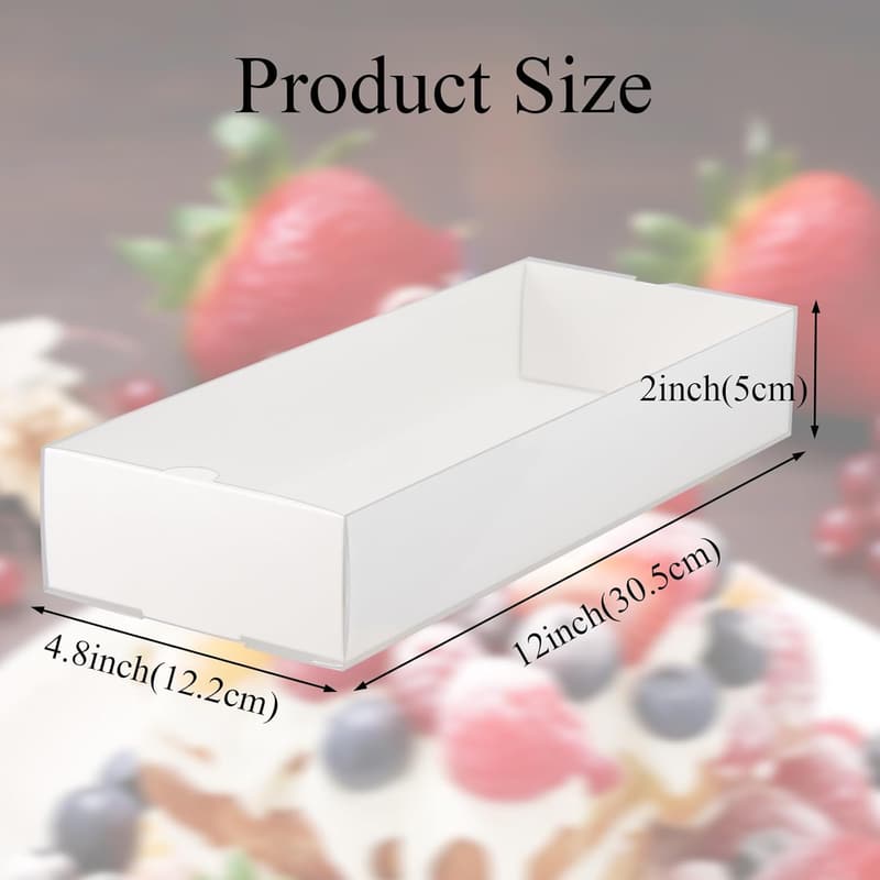 Clear Chocolate Covered Strawberry Gift Boxes - 20-Pack