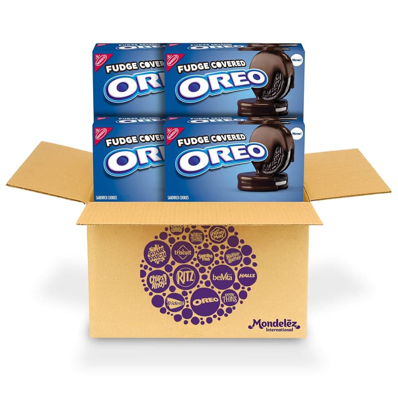 OREO Fudge-Covered Sandwich Cookies - 4 Boxes