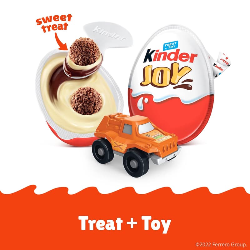 Kinder Joy Eggs, Bulk 15 Count, Sweet Treats & Toys