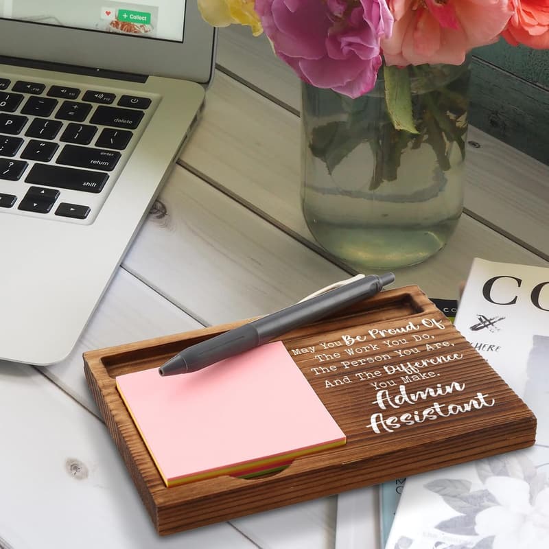 Administrative Assistant Appreciation Gifts - Self-Stick Note Pad Holder