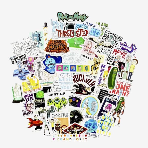 Rick and Morty Get Schwifty Vinyl Stickers - 50 Waterproof Designs