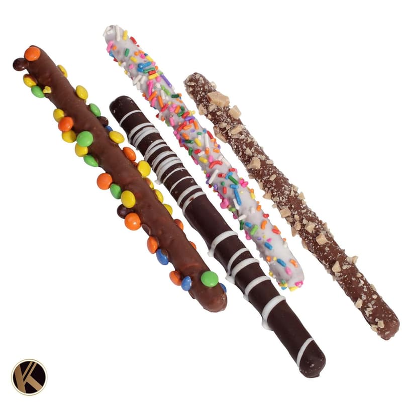Father's Day Chocolate-Covered Pretzel Rods Gift Tube