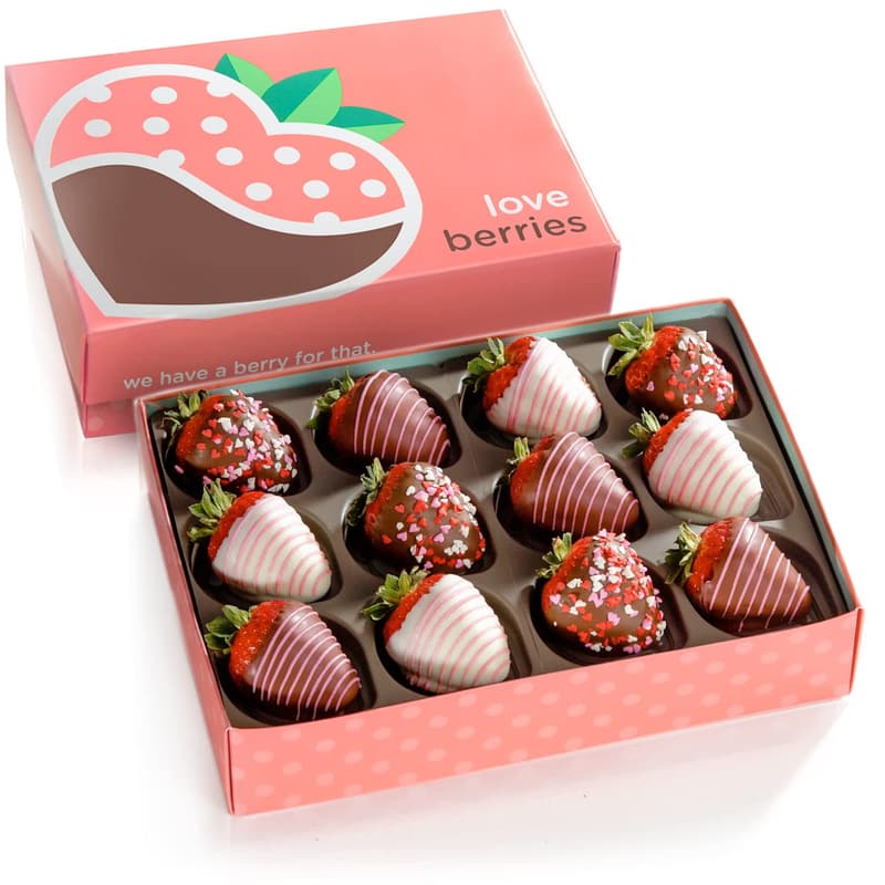 Mother's Day Chocolate Dipped Strawberries - 12 Berries