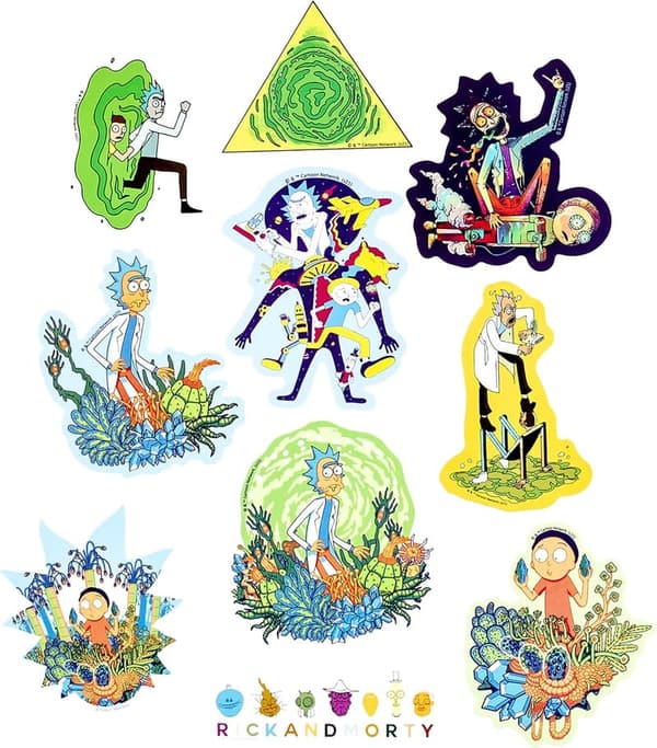 Rick and Morty Vinyl Sticker Pack - 50 Waterproof Stickers