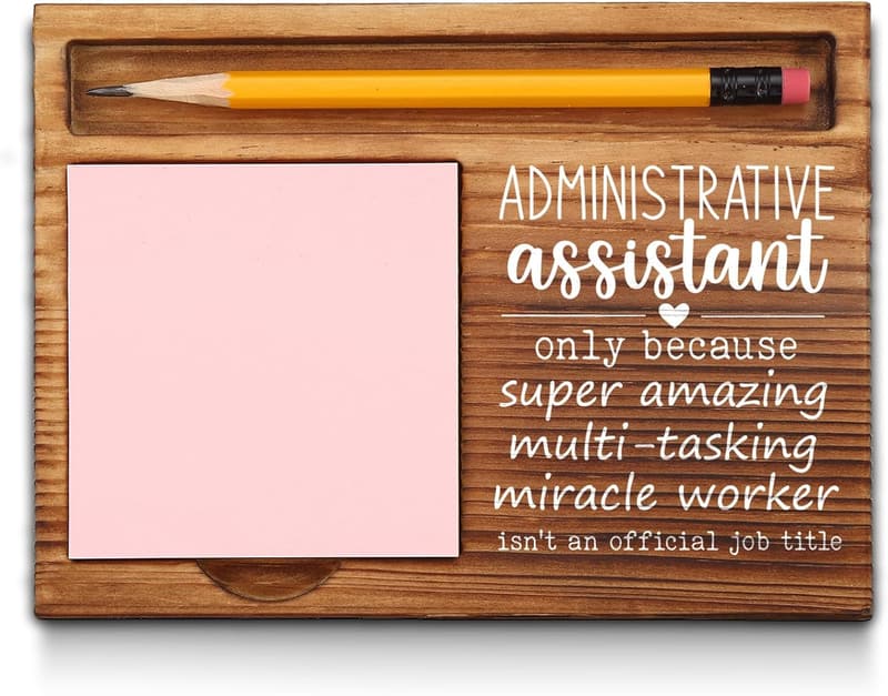 Administrative Assistant Appreciation Note Pad Holder