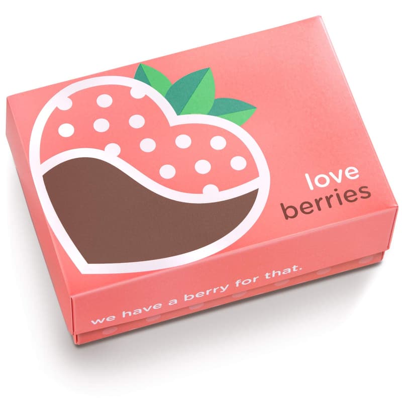 Tall, Dark & Dreamy Dipped Strawberries - 6 Pack