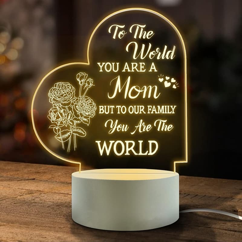 Mom Birthday Night Light - Lovely Room Decoration Gift