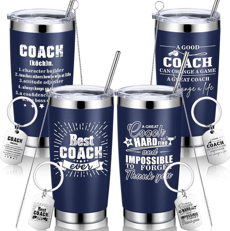 Best Coach Ever 20 oz Stainless Steel Tumbler Set