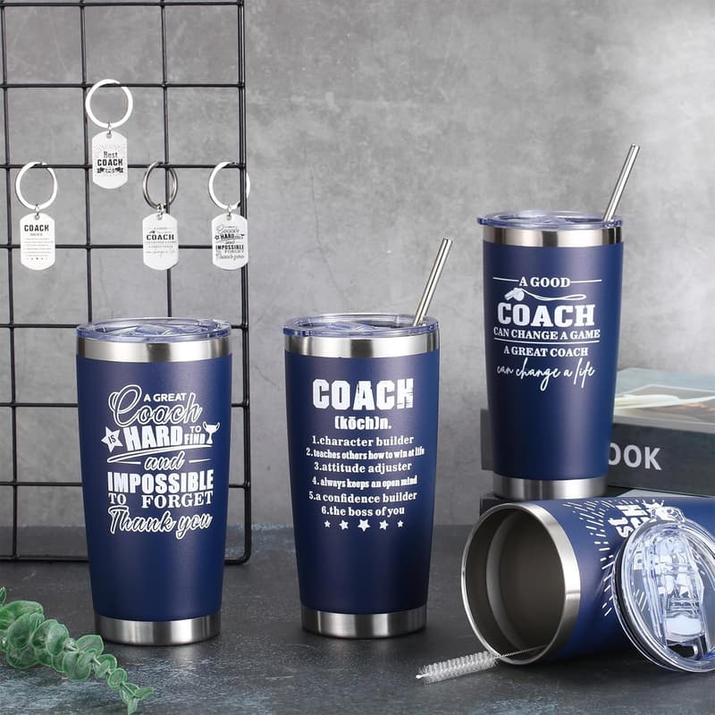 Best Coach Ever 20 oz Stainless Steel Tumbler Set