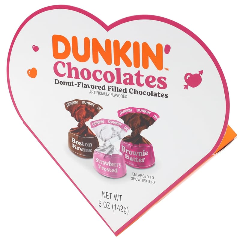 Valentine's Day Dunkin' Chocolates Heart Box Gift