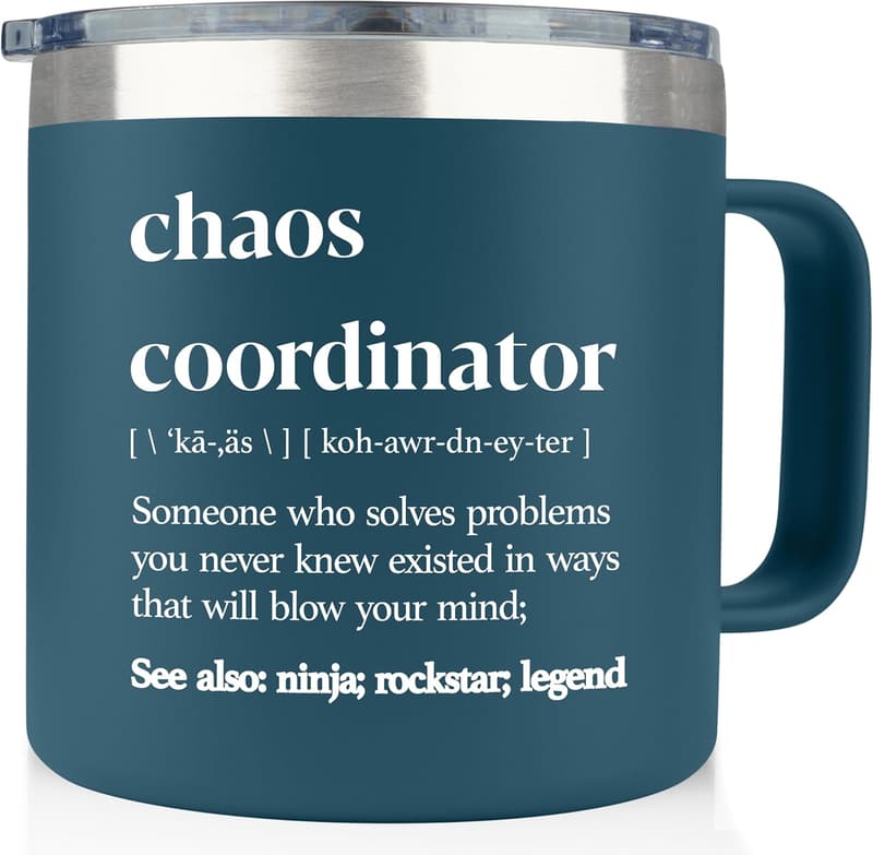 Administrative Professionals Day Chaos Coordinator Tumbler 14 oz