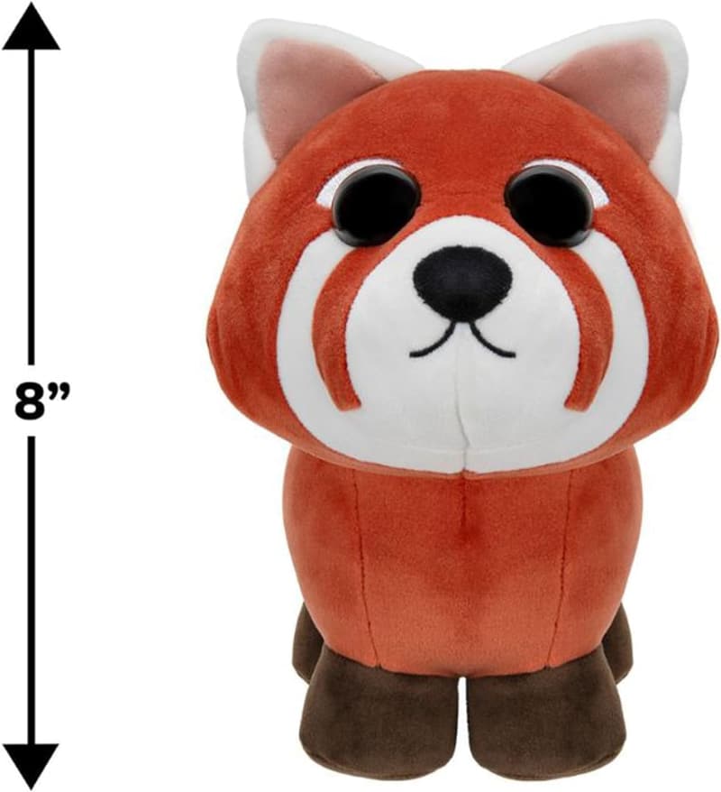 Ultra-Rare Red Panda Plush Toy with Virtual Item Code for Kids 6+