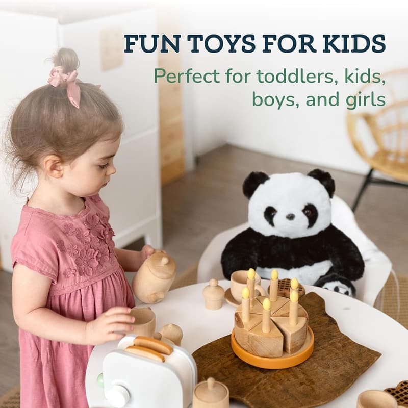 Plush Mommy Panda with 4 Baby Pandas - Set of 5 Stuffed Toys