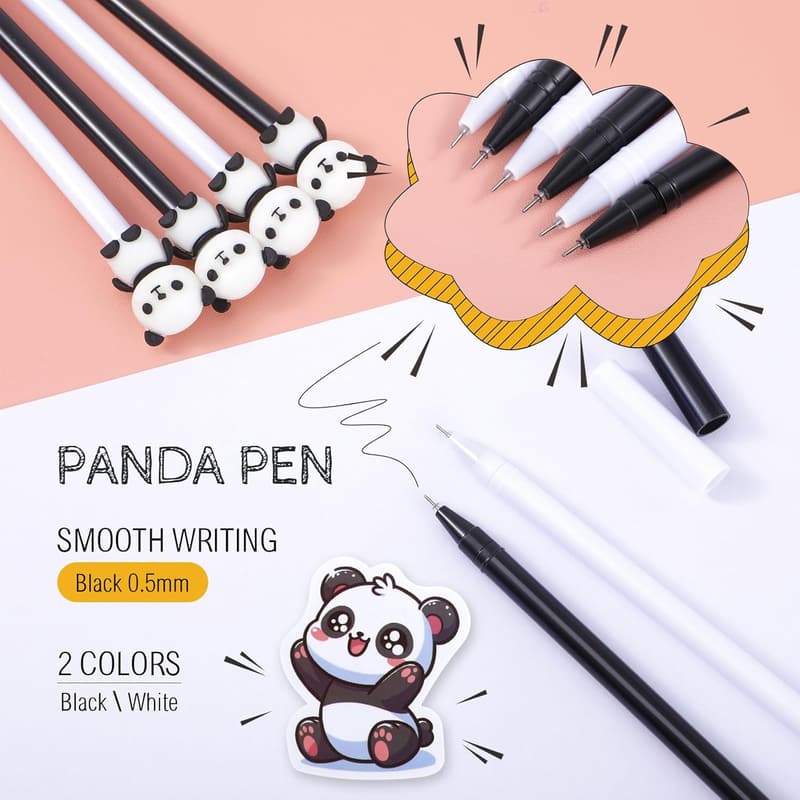 Panda-Themed School Supplies Set with Cute Stationery for Kids