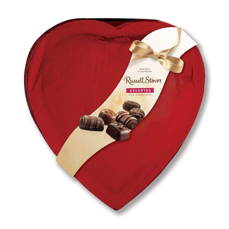 Valentine's Day Assorted Chocolates in Red Heart Box, 20 oz