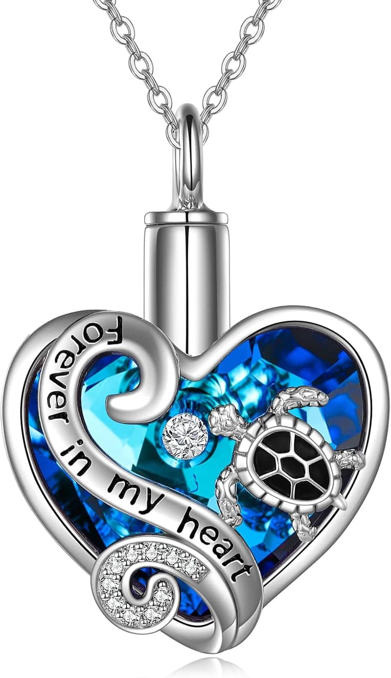 Sterling Silver Urn Necklace for Ashes with Funnel Kit