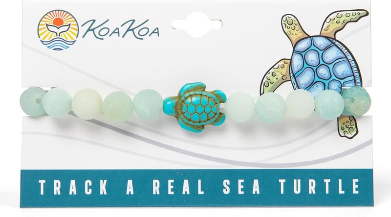 Bahama Blue Sea Turtle Tracking Bracelet for All Sizes