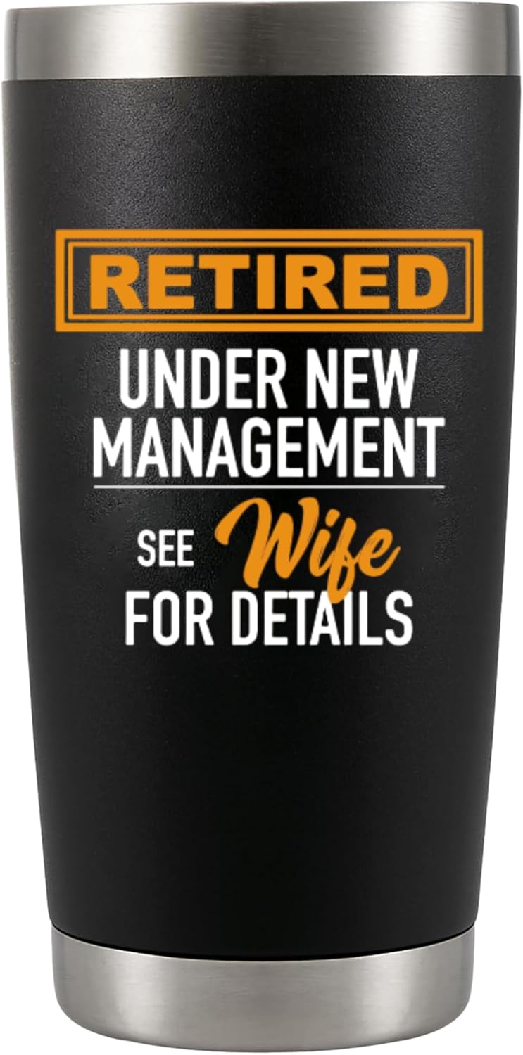 Happy Retirement 20 Oz Insulated Tumbler for Men