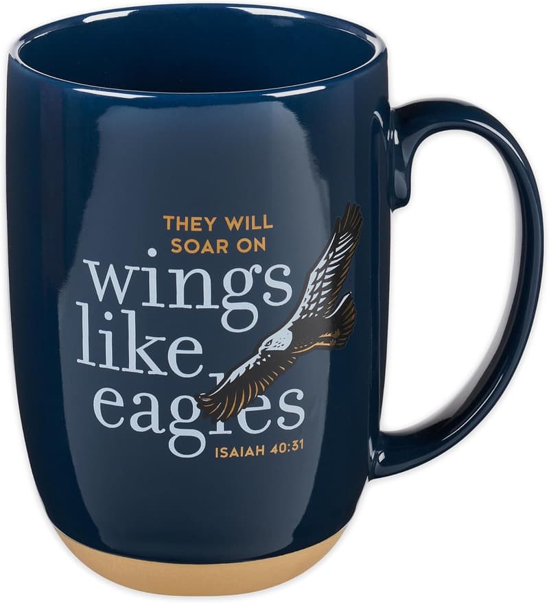 Inspirational Scripture Coffee Mug - Isaiah 40:31, 15 oz