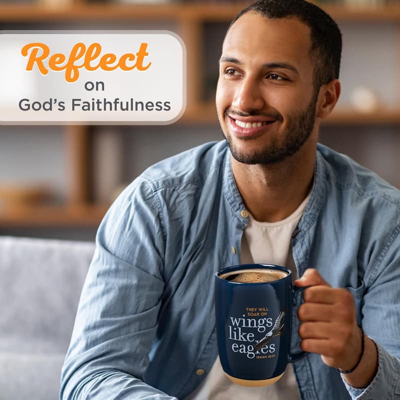Inspirational Scripture Coffee Mug - Isaiah 40:31, 15 oz