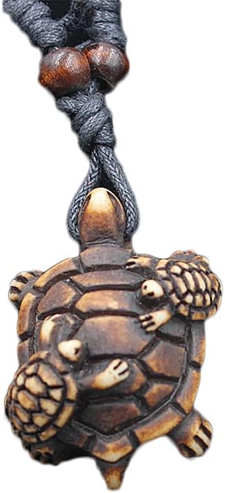 Colorful Ocean Turtles Pendant Necklaces for Men (6 Pcs)