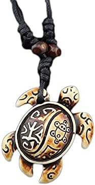 Colorful Ocean Turtles Pendant Necklaces for Men (6 Pcs)