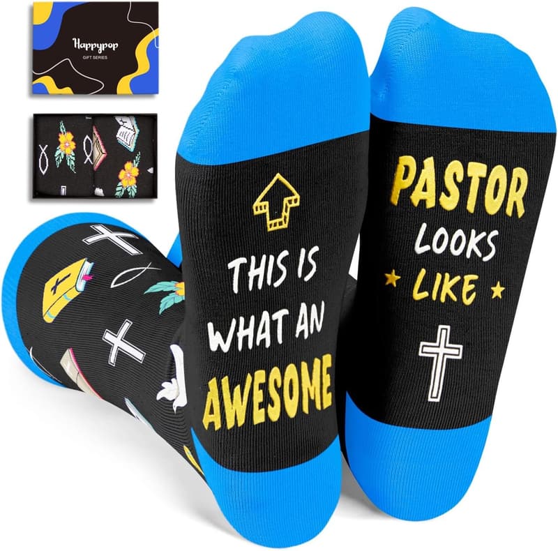 Pastor Appreciation Gift - Religious Jesus Design Socks
