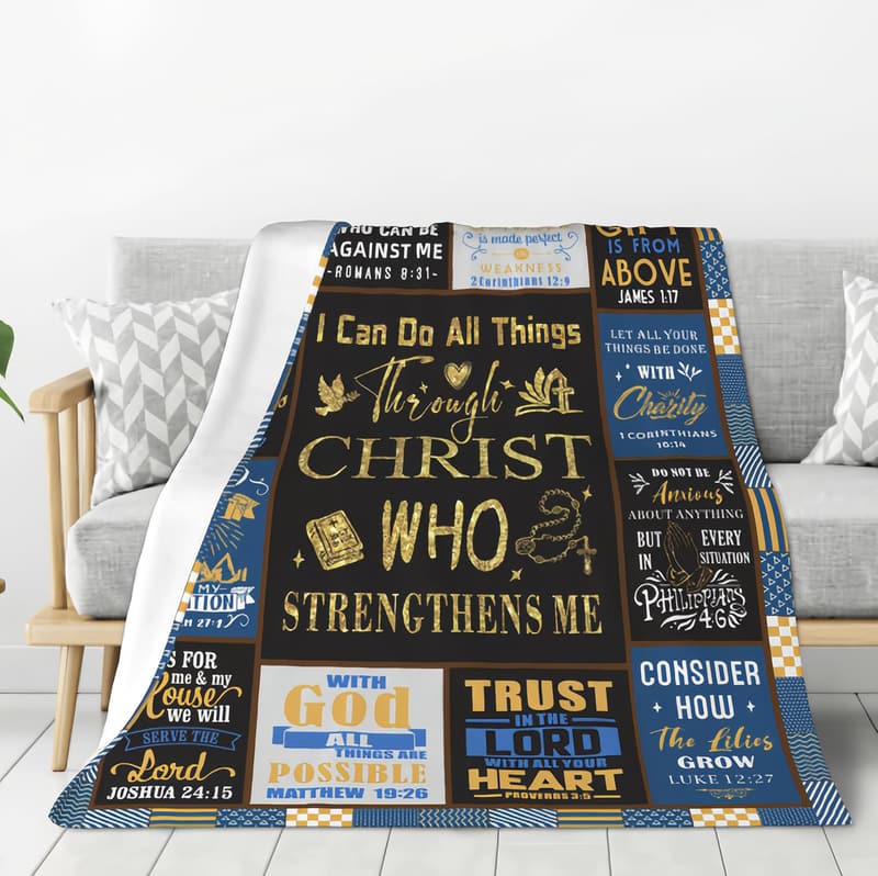 Christian Baptism Blanket Gift for Boys - 60
