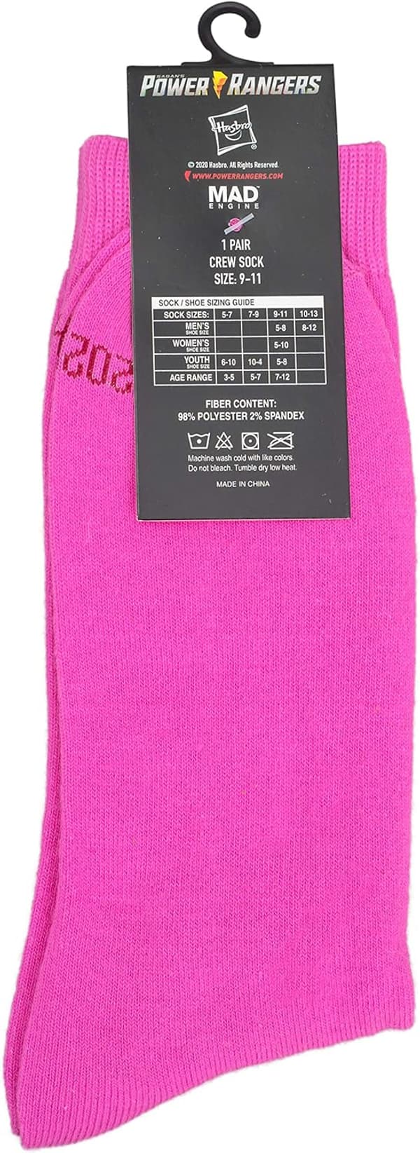 Power Rangers Logo Halloween Costume Crew Socks