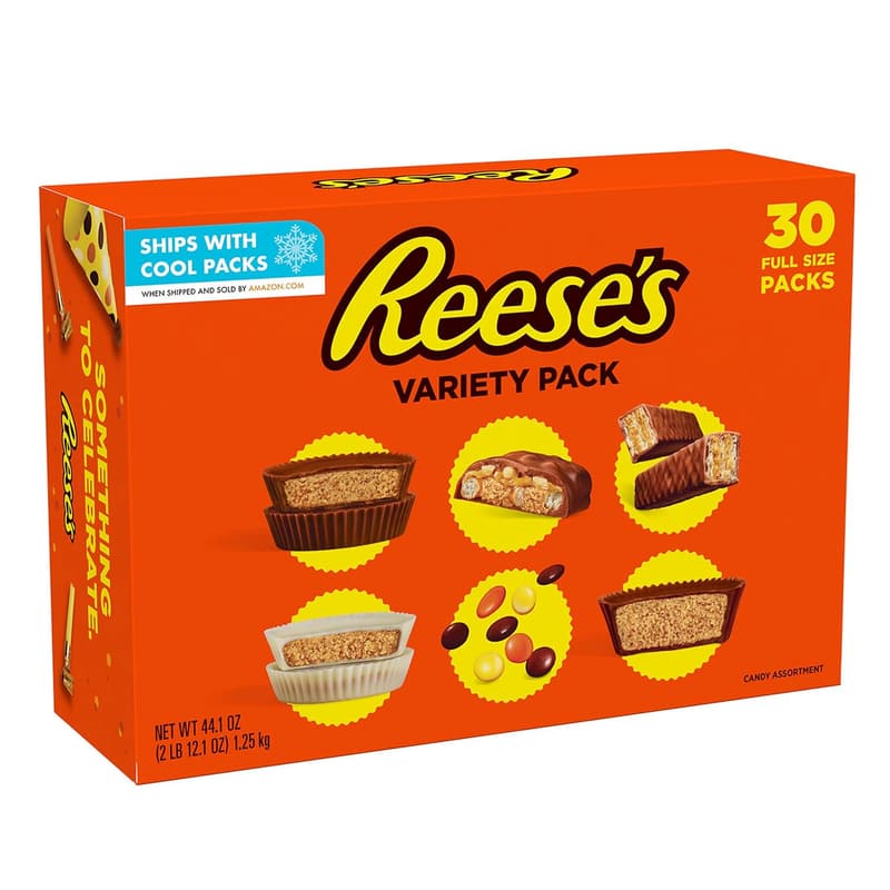 REESE'S Assorted Peanut Butter Candy Bulk Box, 44.1 oz