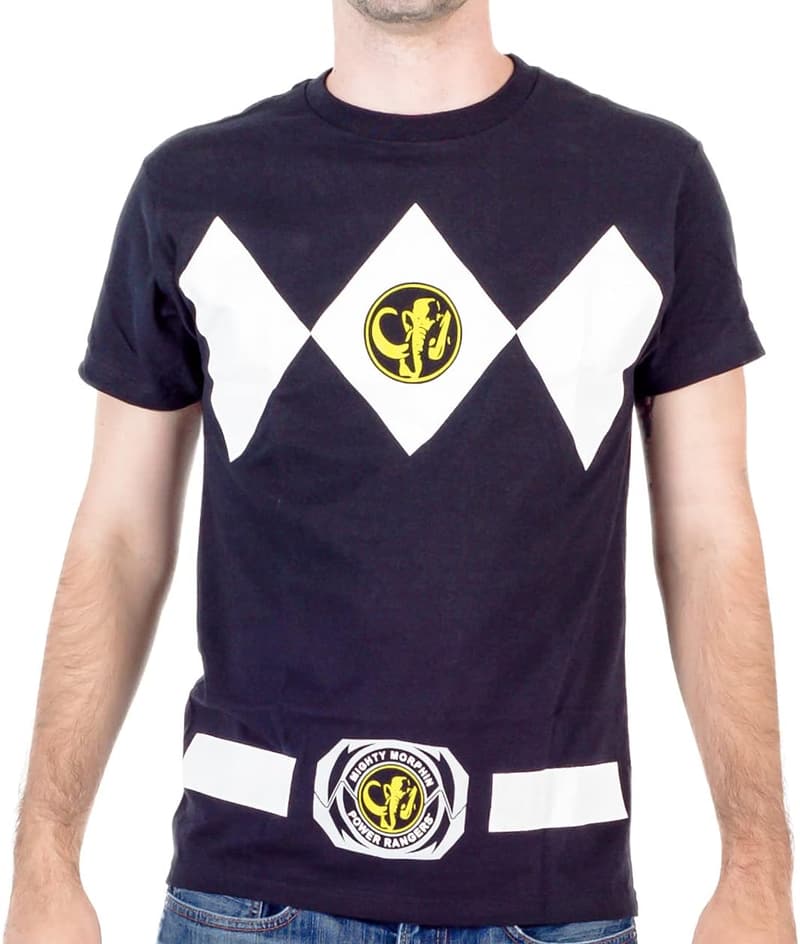 Black Ranger Costume T-Shirt for Power Rangers Fans