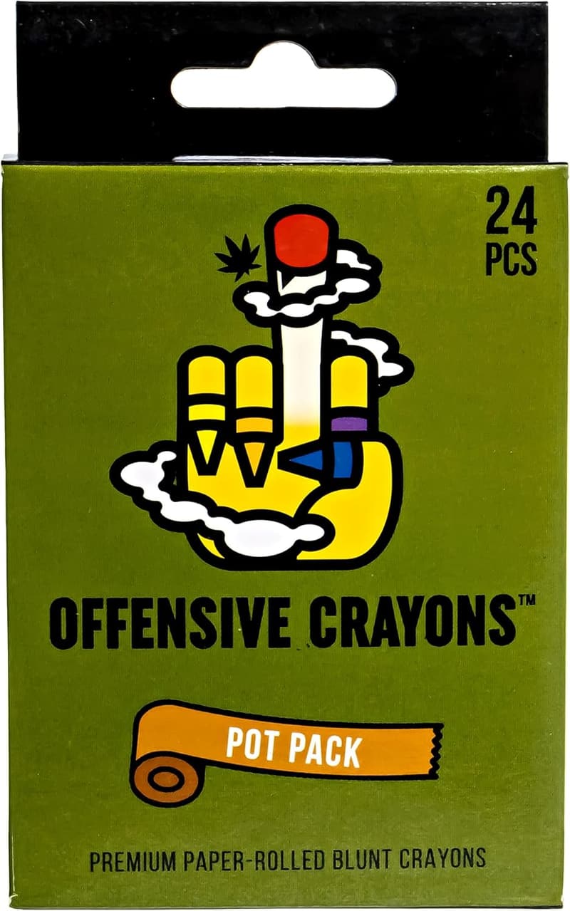 Offensive Crayons Pot Pack - Adult Humor Gag Gift