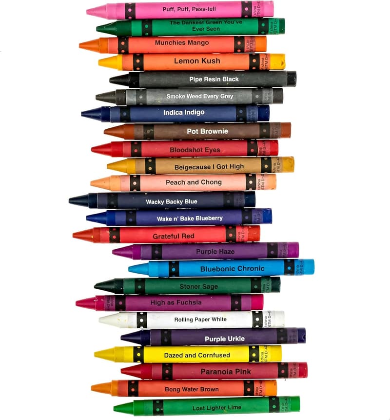Offensive Crayons Pot Pack - Adult Humor Gag Gift