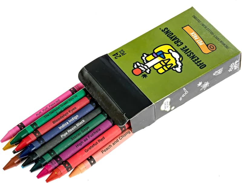 Offensive Crayons Pot Pack - Adult Humor Gag Gift