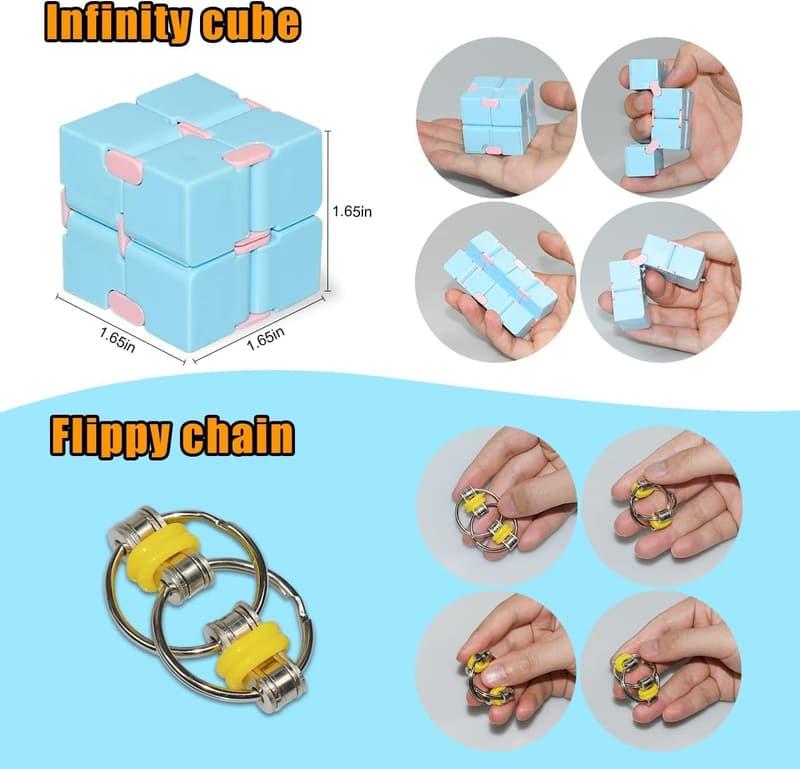 Fidget Toys Set for Stress Relief & Autism - 6 Pack