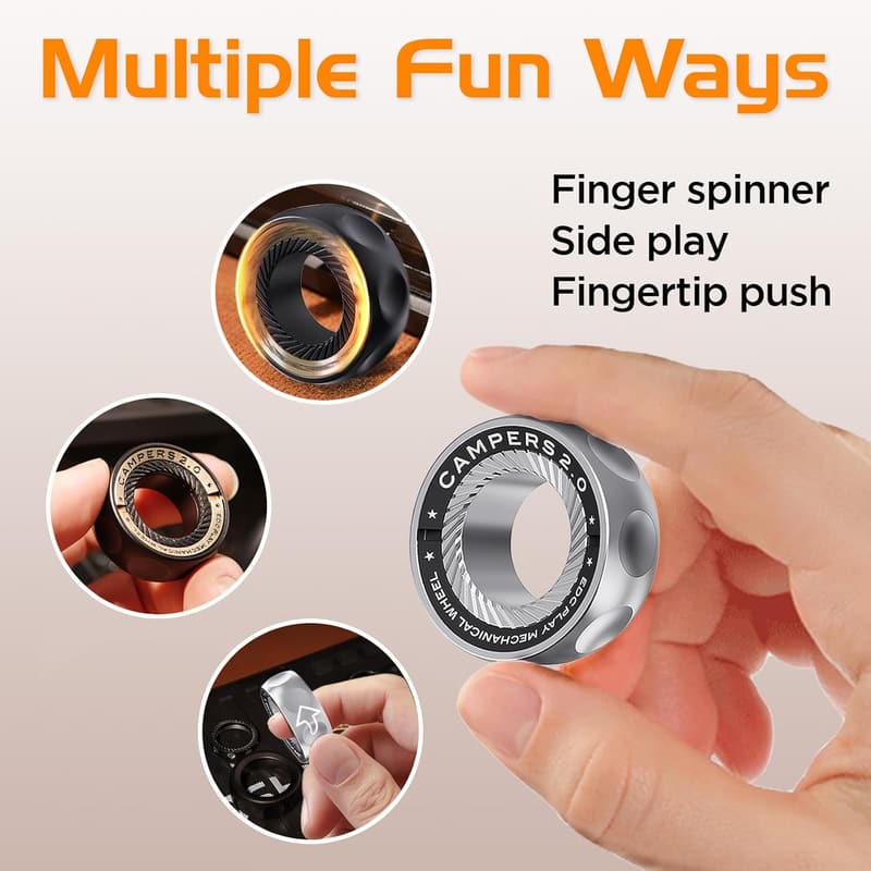 DIY Magnetic Fidget Ring – Stainless Steel Stress Relief Toy