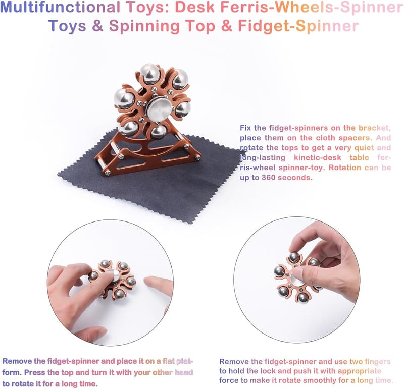 Kinetic Metal Spinner Toy - Stress Relief for All Ages
