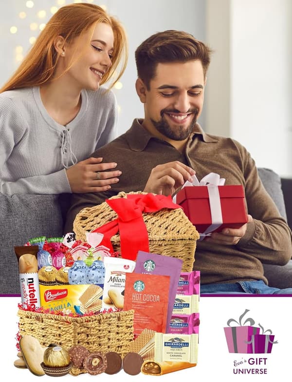 Gourmet Chocolate and Cookie Gift Box for Christmas